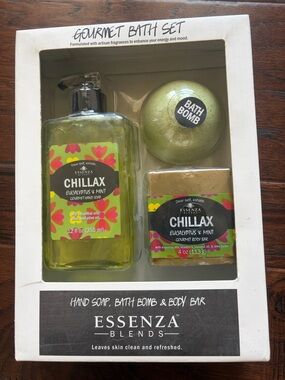 Essenza Blends Chillax Eucalyptus & Mint Hand Soap Set